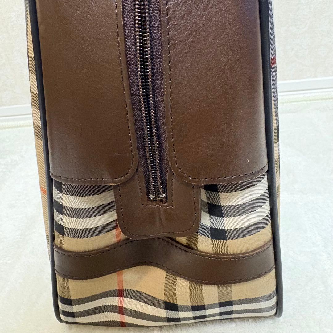 Burberry チェック柄 ボストンバッグ