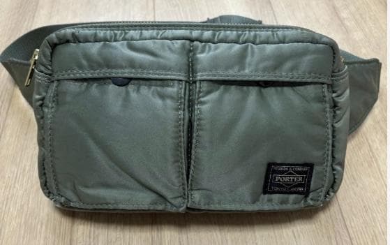 【美品】PORTER タンカー ウエストポーチ オリーブグリーン※廃盤品