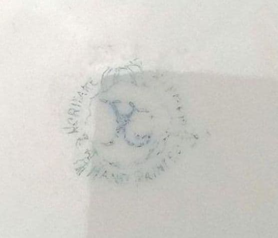 高級RC刻印★レア★美品「オールドノリタケ 金彩点盛り花絵 皿