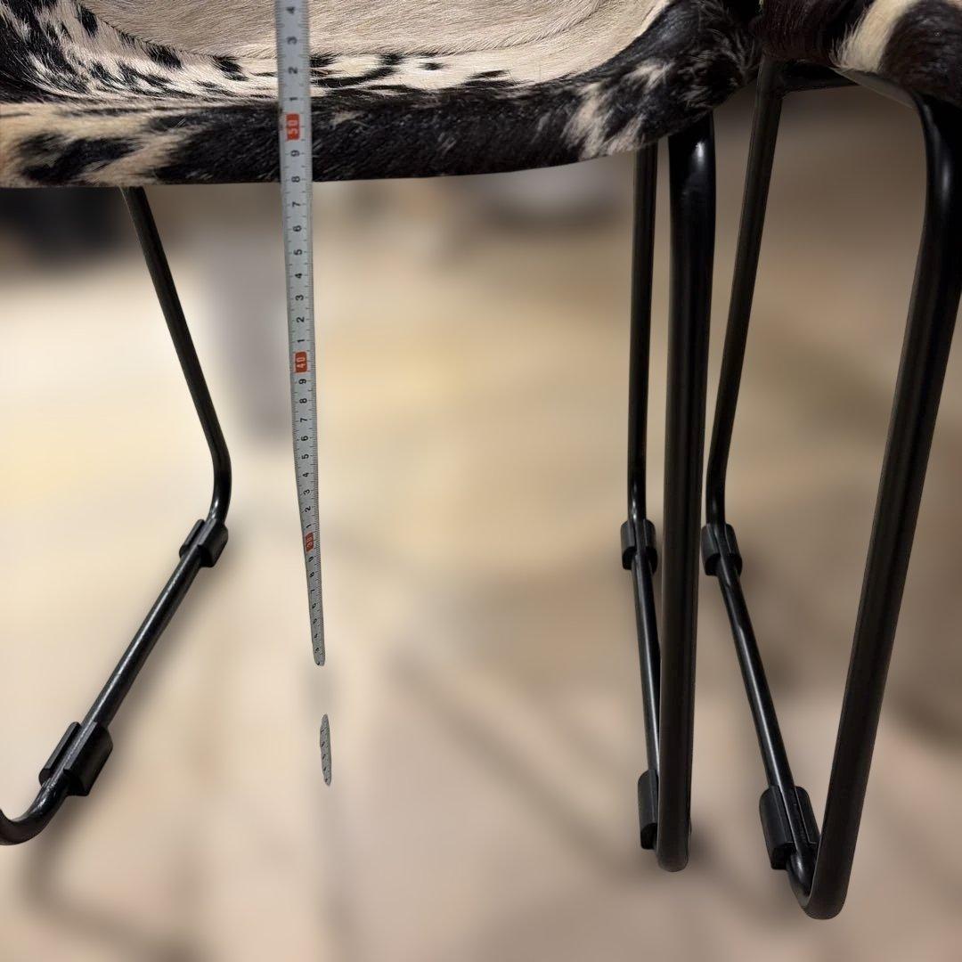 牛革ハラコの椅子2脚セット！最終値下げ