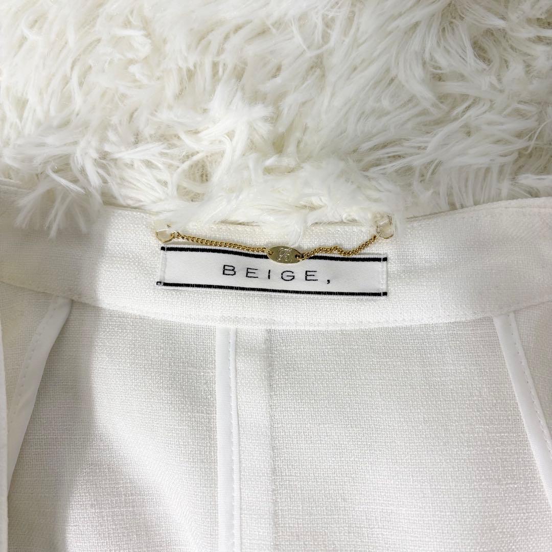 anzuBEIGE セットアップ ノーカラー ワイドパンツ サイズ違い