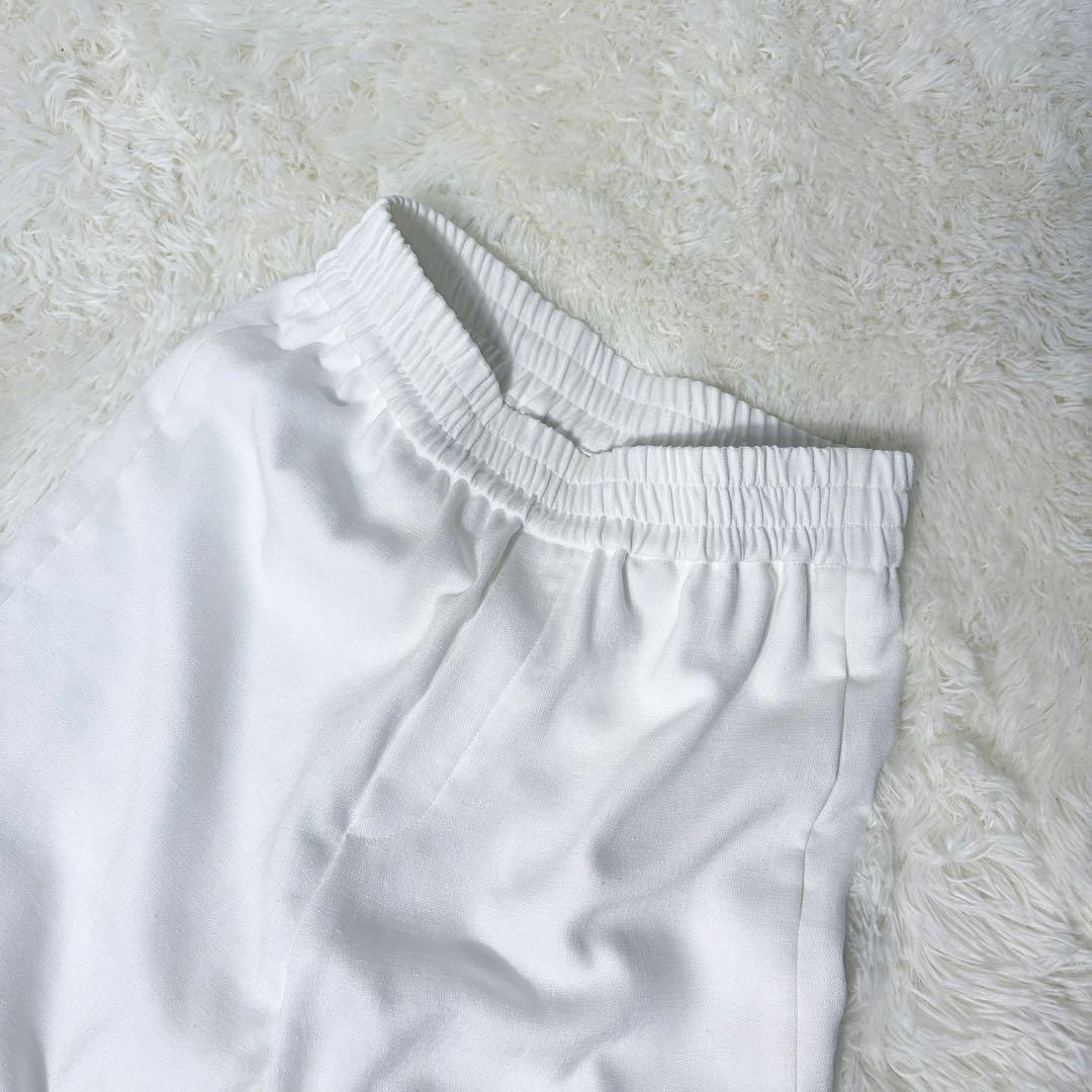 anzuBEIGE セットアップ ノーカラー ワイドパンツ サイズ違い