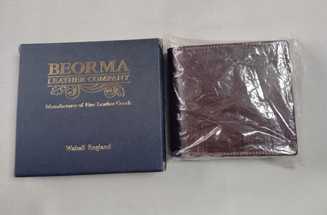 新品 英国製 BEORMA ベオーマ 二つ折り財布 ブライドルレザー