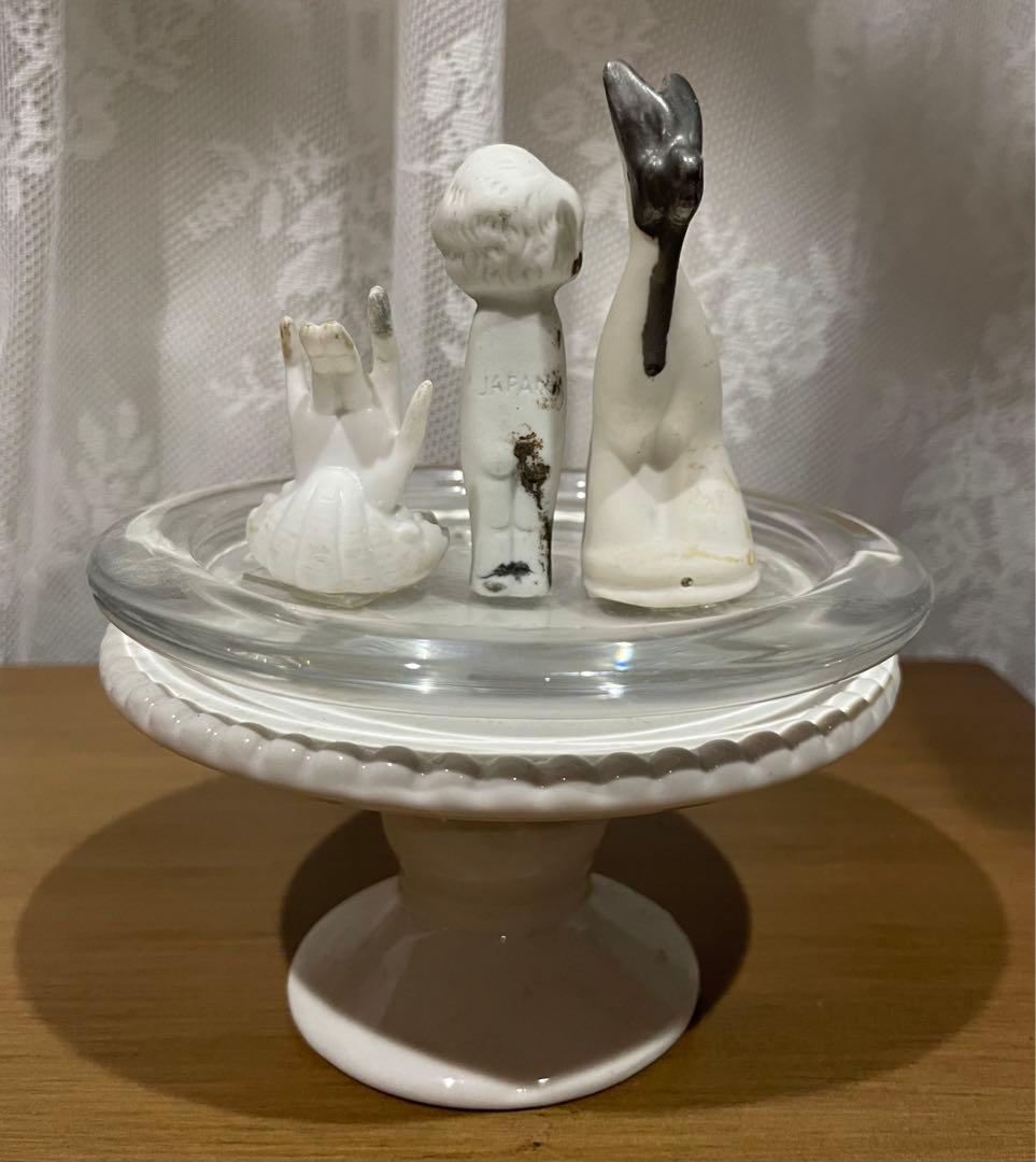 アンティーク　チャイナヘッドドール　オブジェ　陶器　ビンテージ　あちゃちゅむ