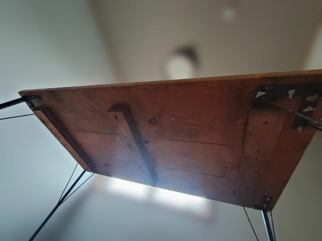 アイアン脚ダイニングテーブル（引き取り限定）