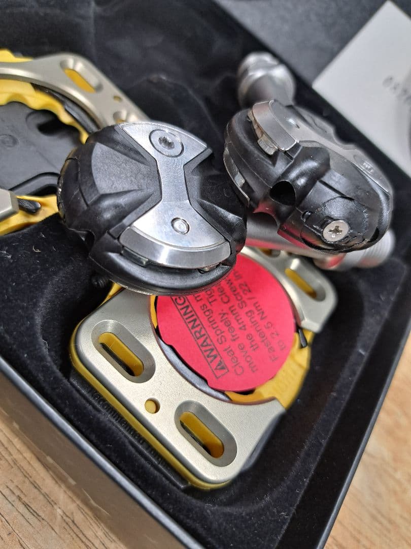 新品未使用SPEEDPLAY ステンレスシャフトビンディングペダル 一部ネジ欠品