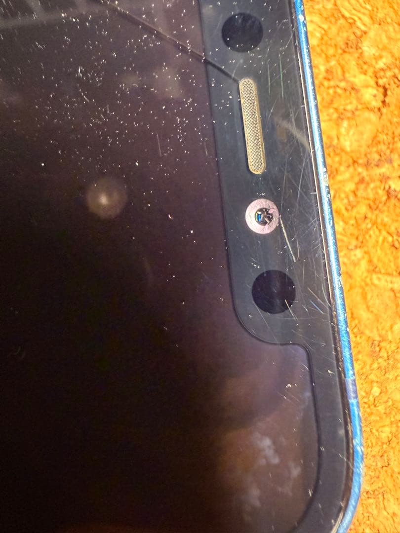 iPhone12 128GB 画面割れ 有線充電不可 カメラ曇りあり