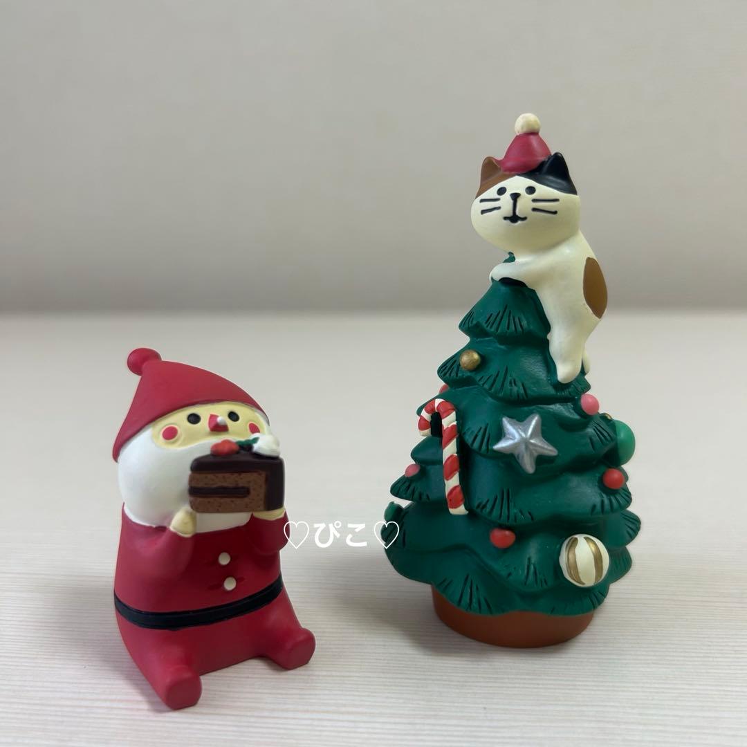 concombre デコレコンコンブル クリスマス ネコツリーとサンタさん