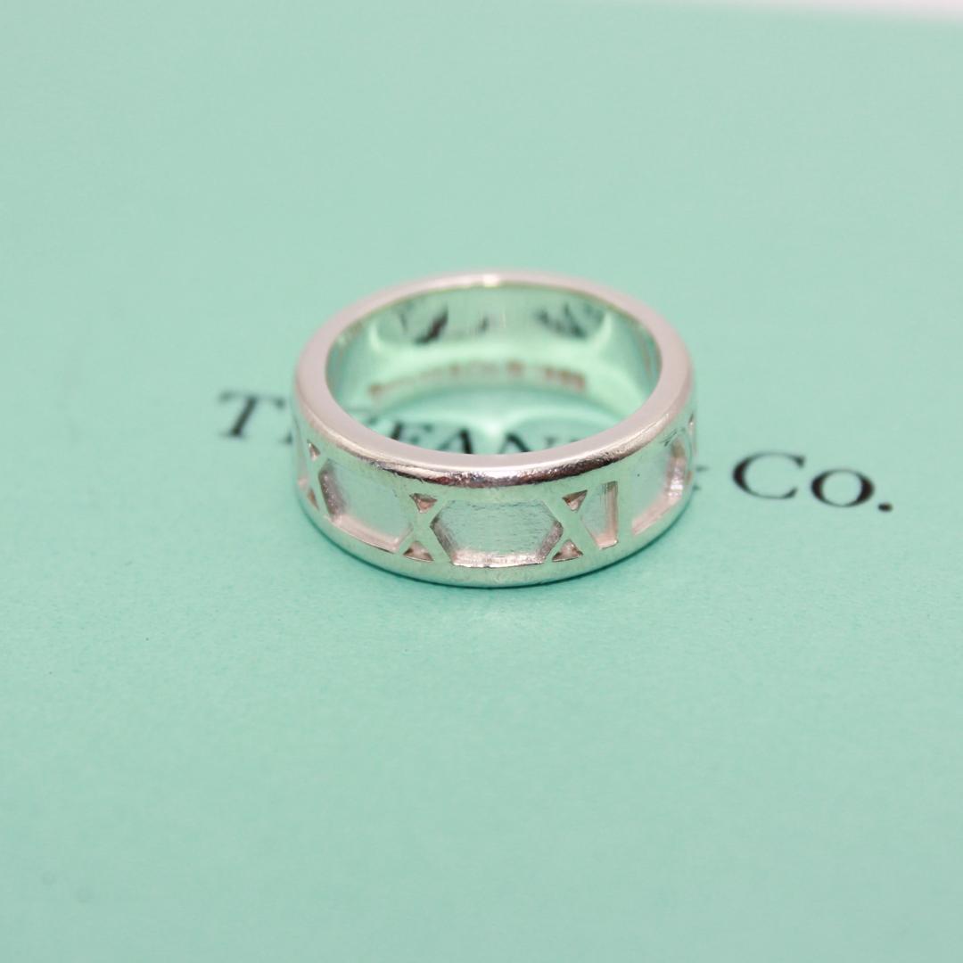 美品 Tiffany&Co. ティファニー アトラス シルバー リング 指輪8号