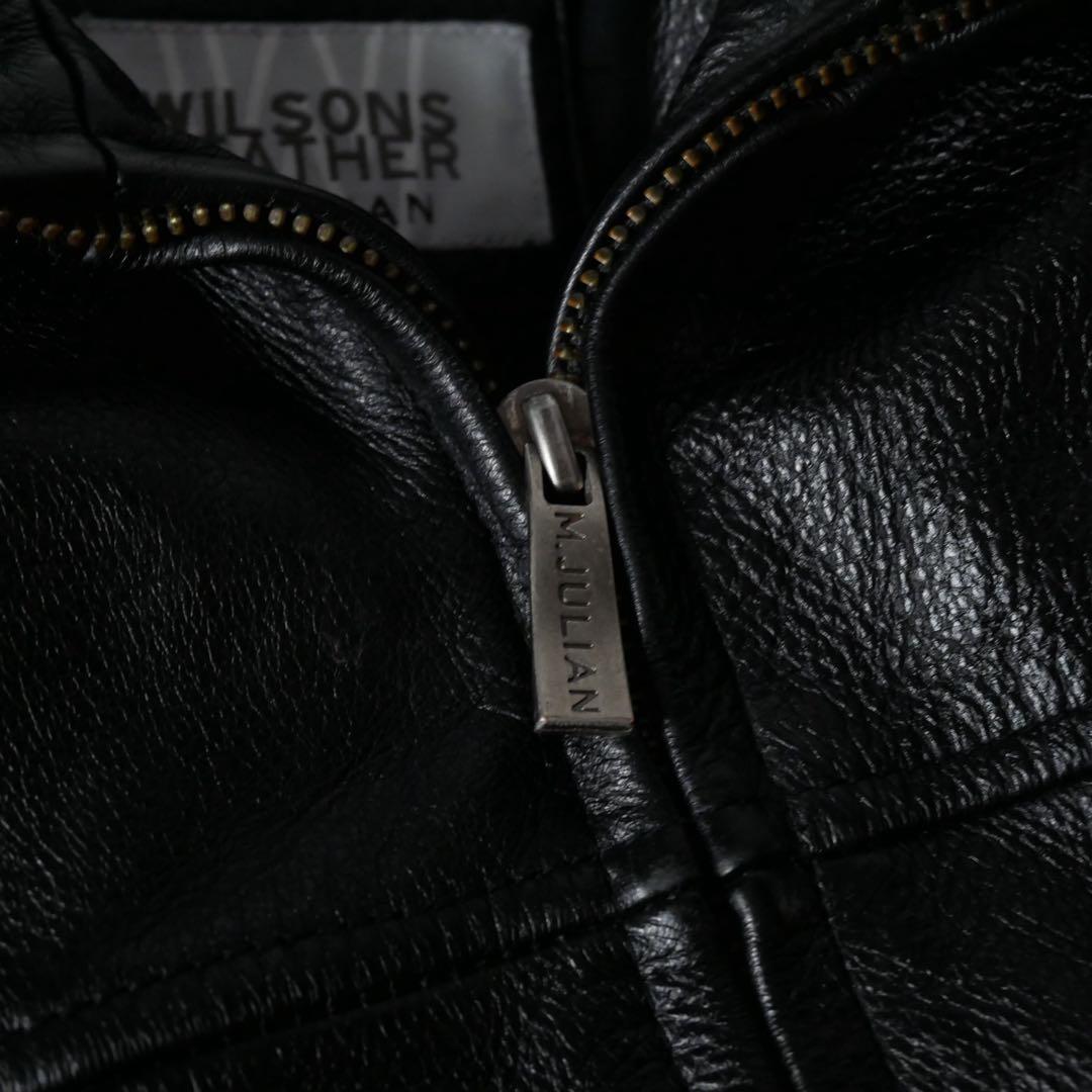 WILSONS LEATHER 90s シングル レザージャケット ブラック L