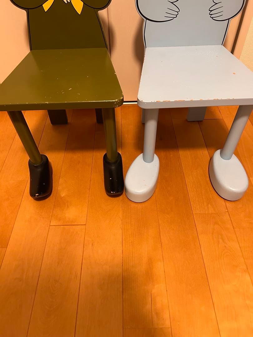 ໒*）様 【希少品】ムーミン スナフキン　木製 子供用チェア
