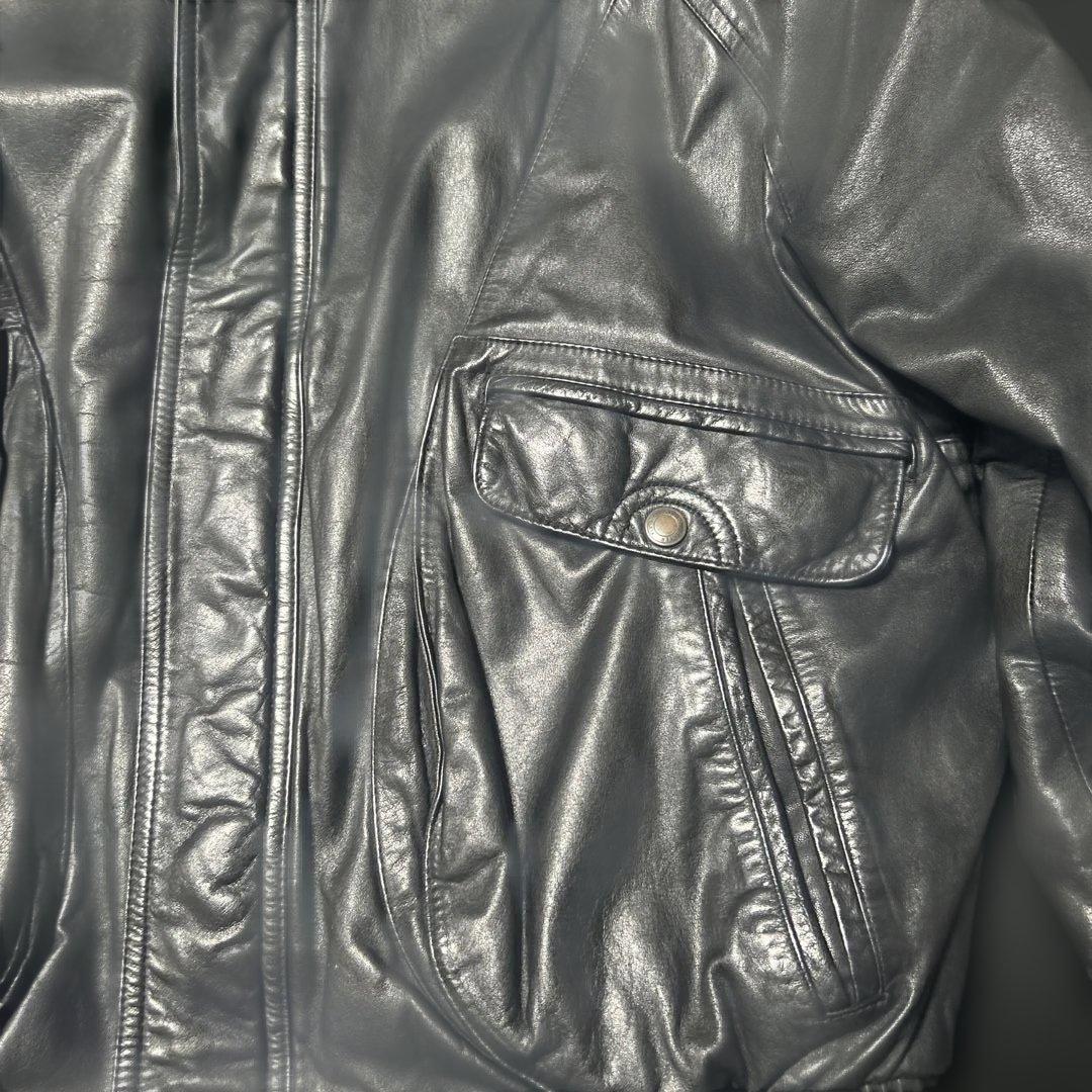 90s ビンテージレザージャケット　牛革 A-2 A2 短丈