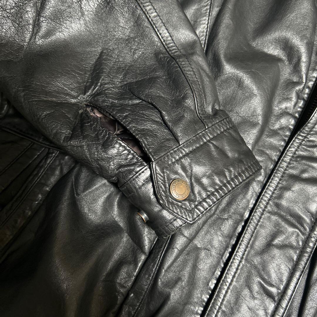 90s ビンテージレザージャケット　牛革 A-2 A2 短丈