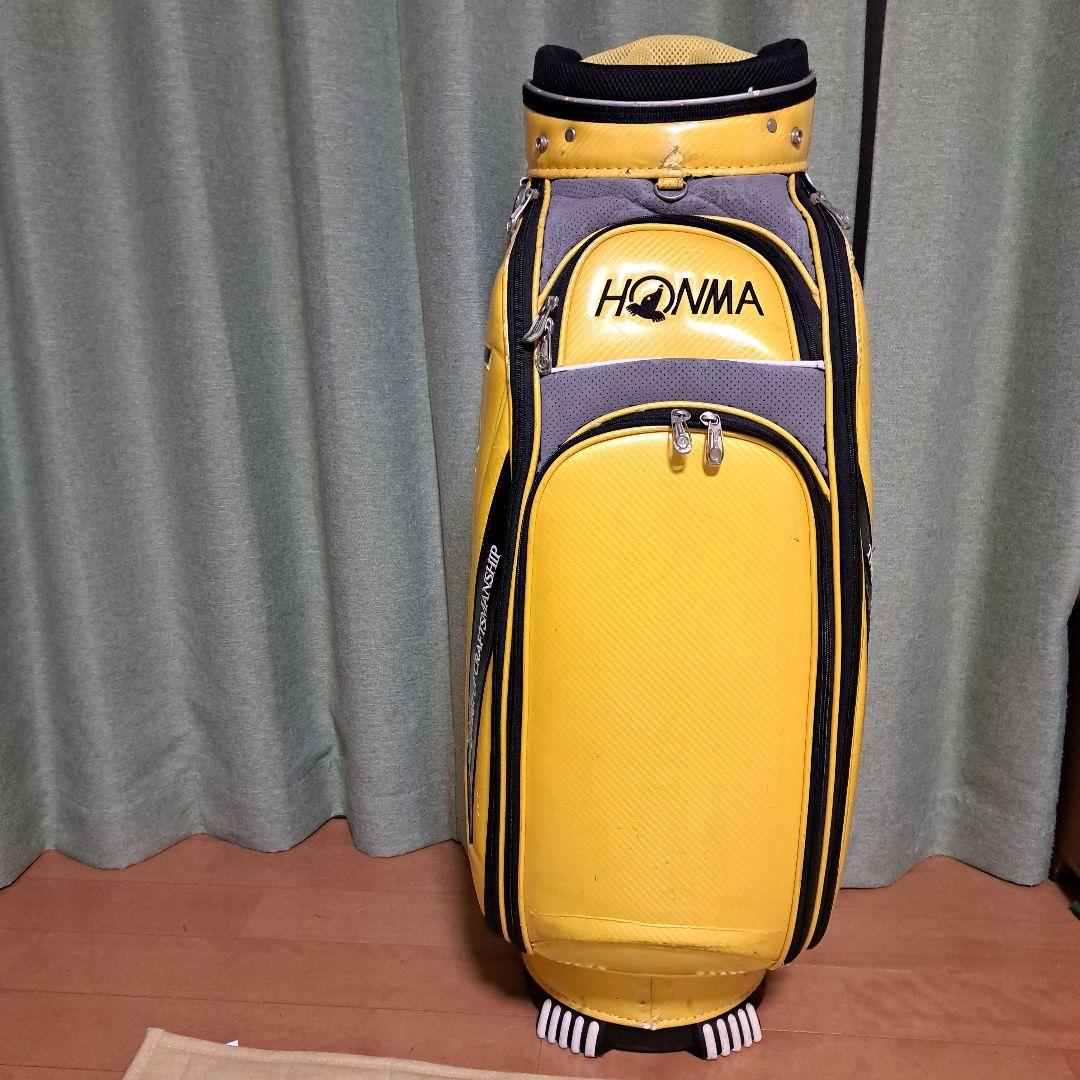 HONMA本格3点式ツアーキャディバッグ。フード付き。9.5インチ。