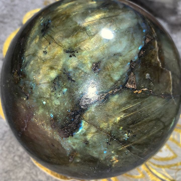 ラブラドライト　スフィア（丸玉）