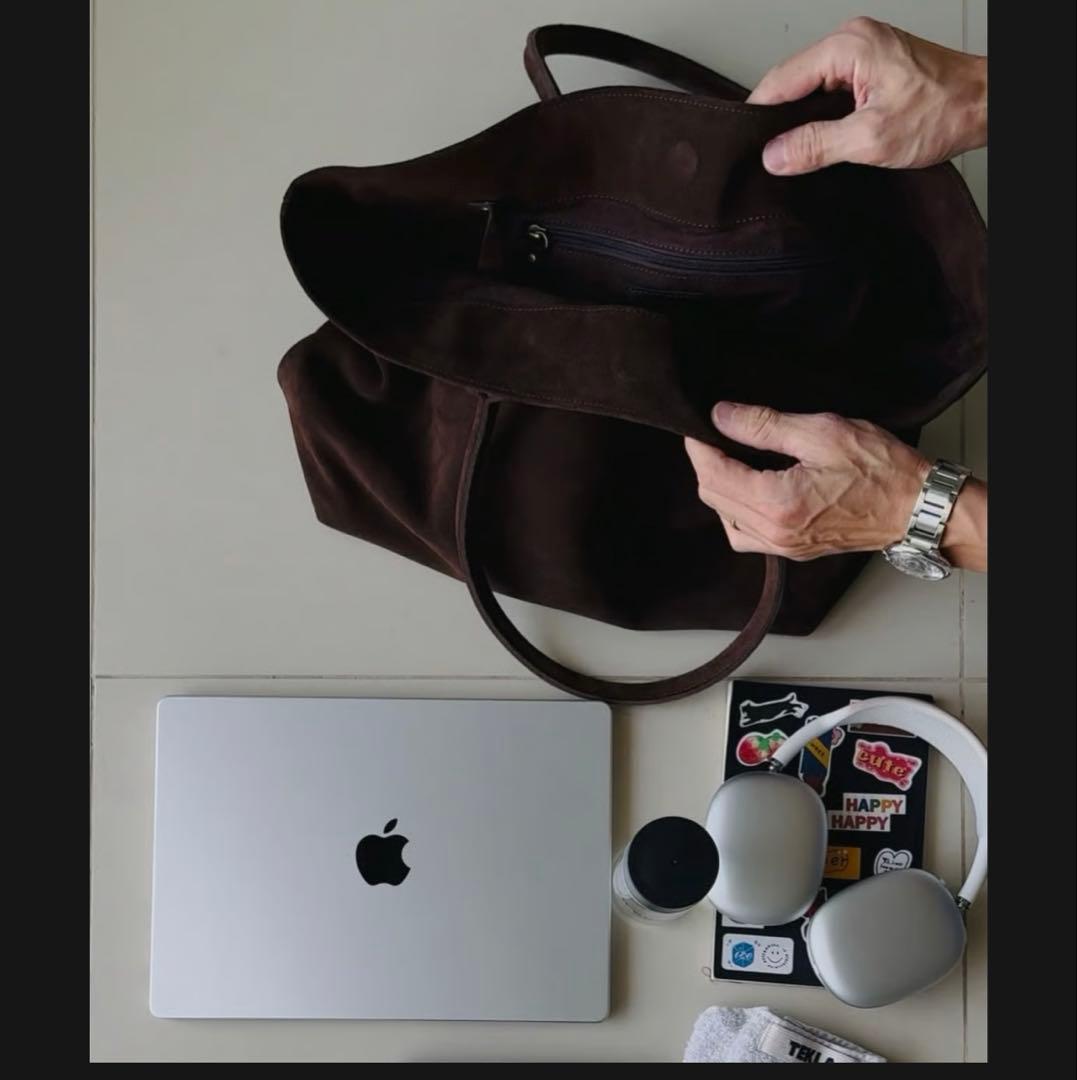 スエードトートバッグ