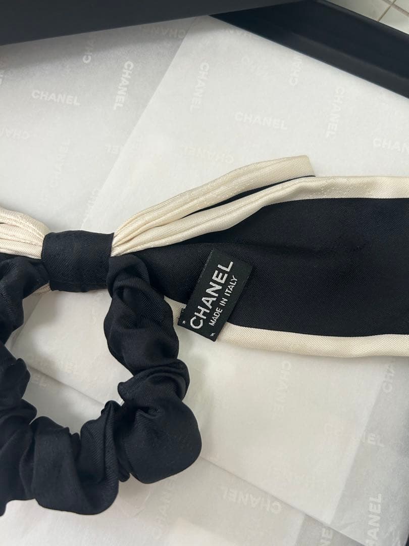 【CHANEL】シャネル シルクリボン♡シュシュ