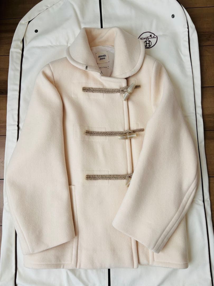 最終値下げ　美品　エルメスダッフルコート　ガーメント付