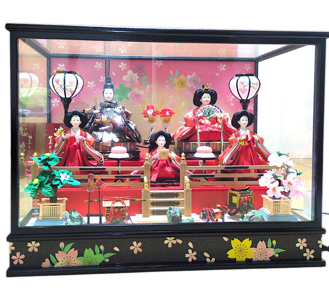 雛人形セット 伝統的な五人装飾付き