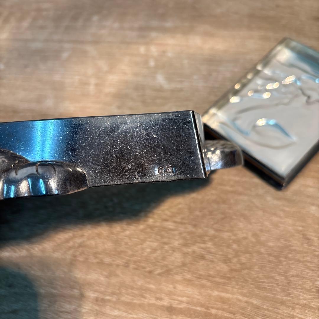 時代物　純銀製　蓋物