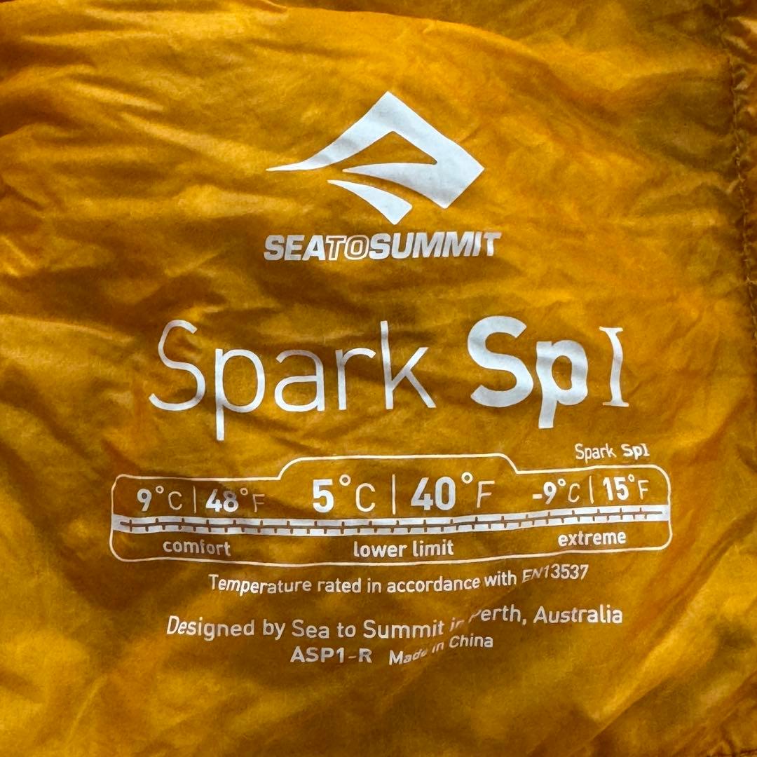 シートゥーサミット ダウンシュラフ Spark Sp1 850+Loft