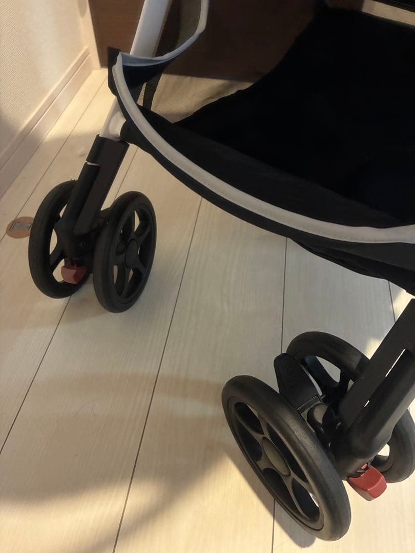 西松屋 スマートエンジェル デヨーネレジェ e ベビーカー オリーブ 美品