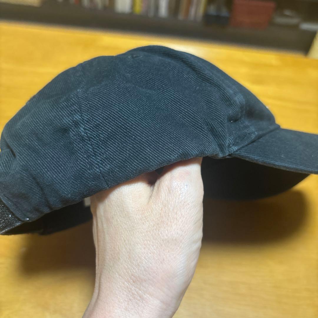 値下げ　BALENCIAGA ブラック刺繍キャップ