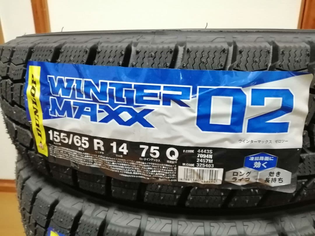 必ず4本購入して下さい155/65R14秋田発WM02新品未使用2025年製②