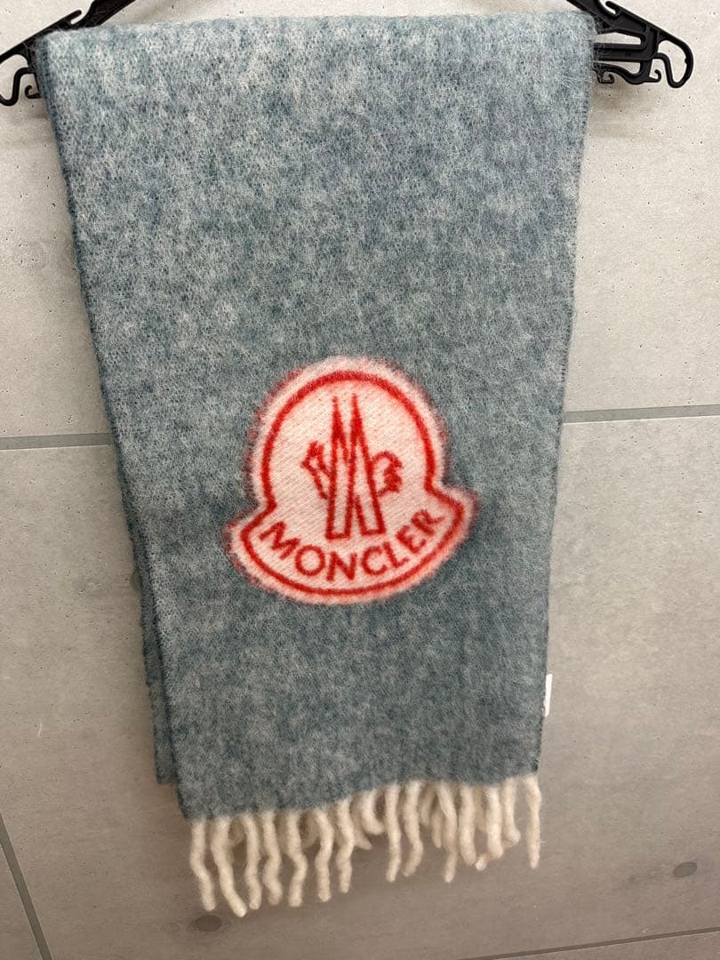 MONCLER グレー マフラー モンクレール