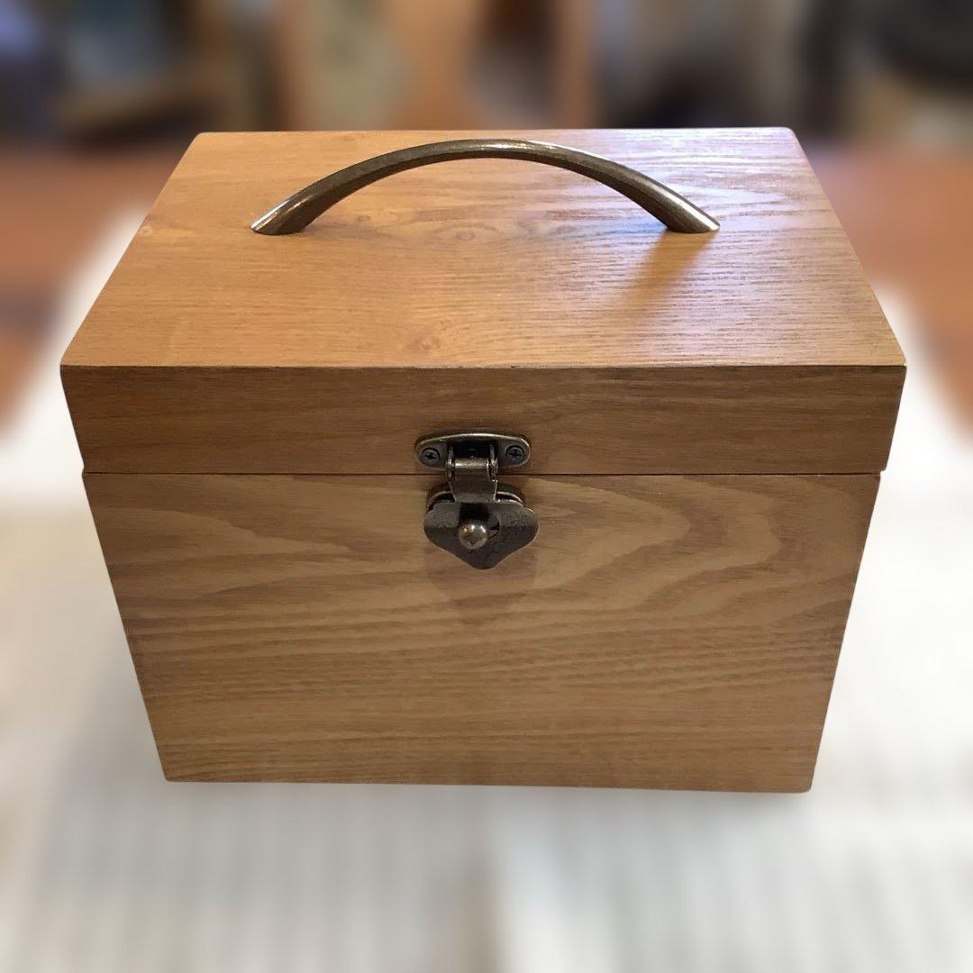 カントリー家具　木製　多目的　救急箱　アクセサリーボックス