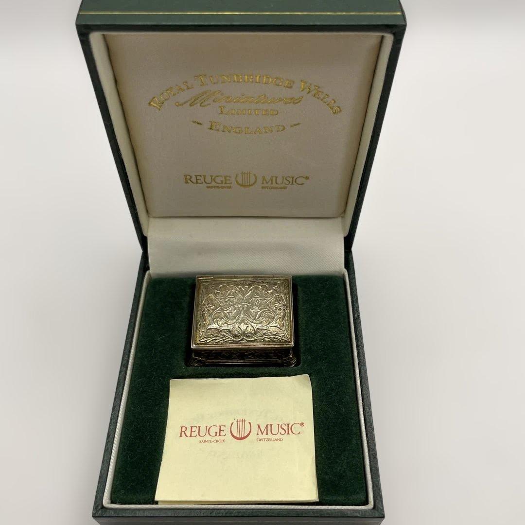 リュージュ　銀製　シルバー　オルゴール　世界最小