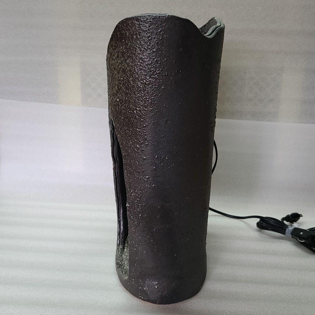 信楽焼 屋内灯 灯り 高さ３８cm（雛人形、ふくろう付）