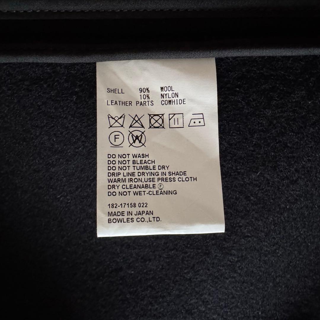 HYKE ハイク メルトンダッフルコート ブラック サイズ3