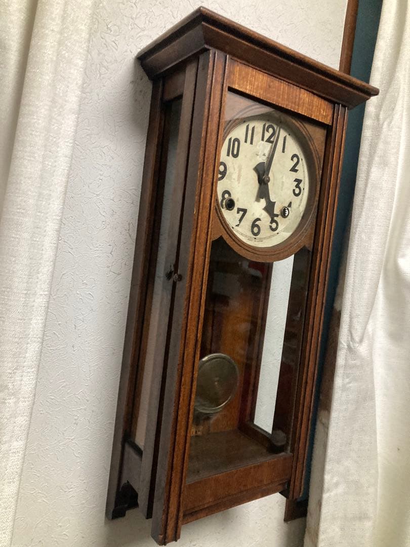 愛知時計 アンティーク スリゲルボンボン時計 初心者歓迎 稼働中