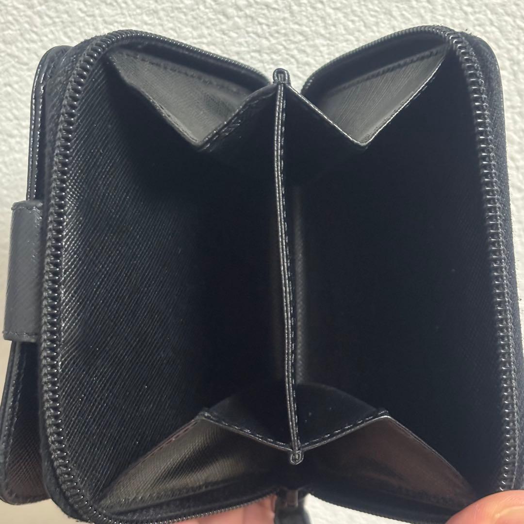 PRADA★ラウンドファスナー★二つ折り財布★サフィアーノレザー★ブラック