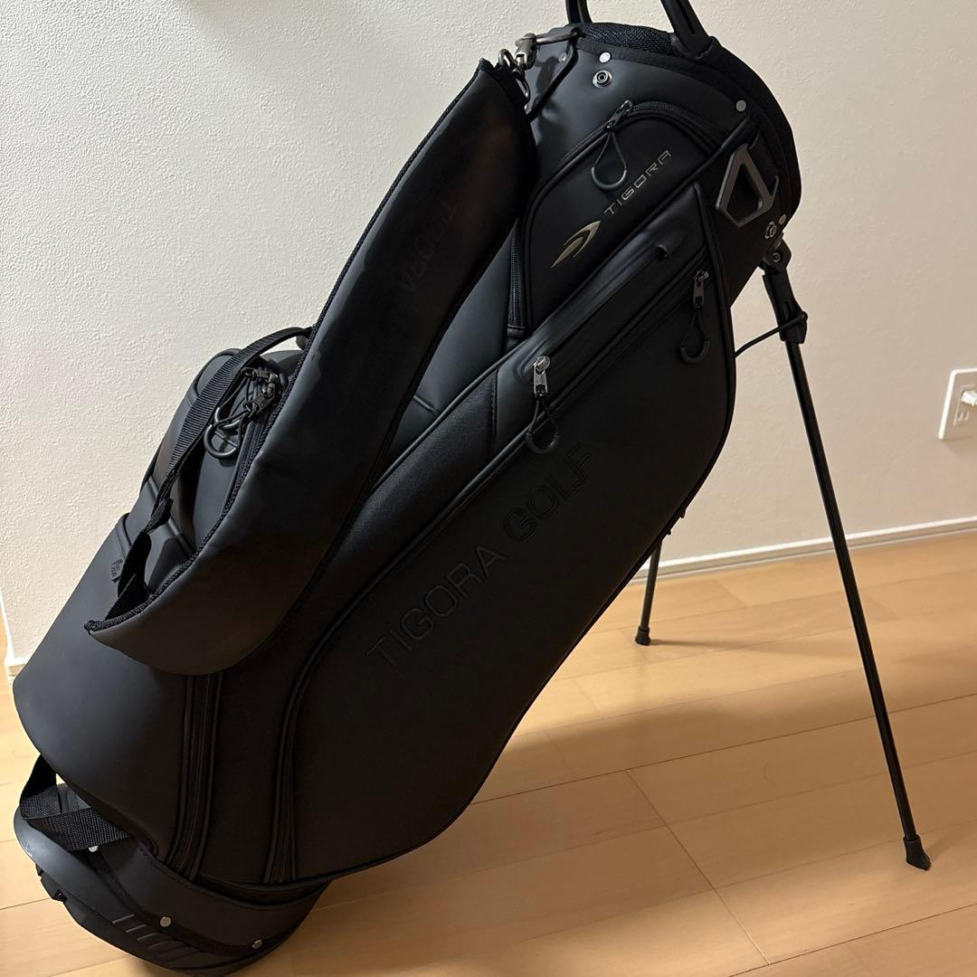 TIGORA GOLF ブラック ゴルフバッグ