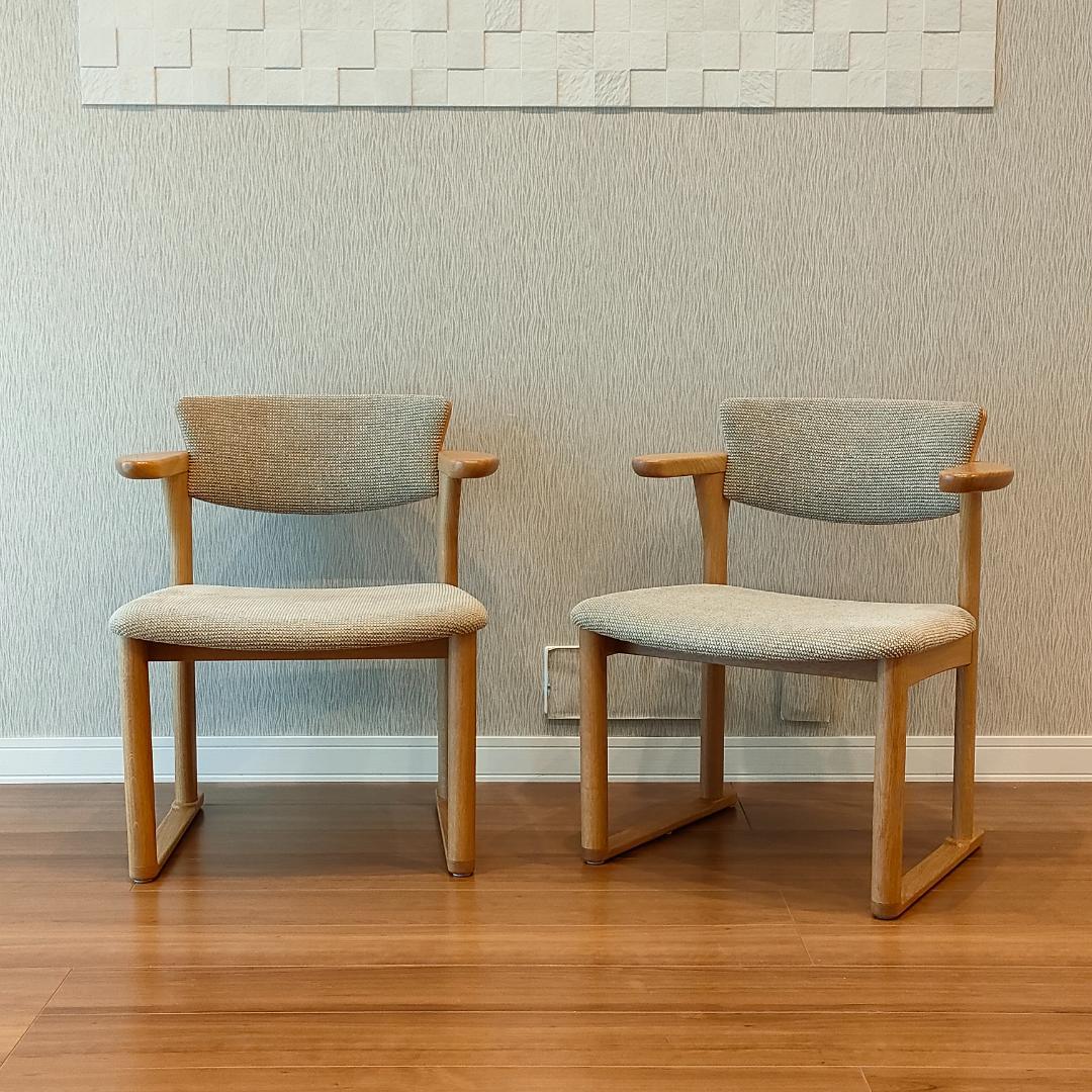 美品　INOUE Associates　アームチェア　中座椅子　2脚セット