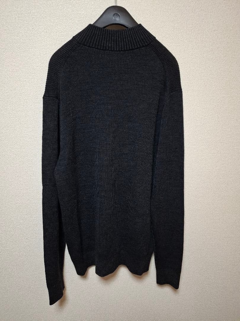 BURBERRYLONDON　 ダークグレー ジップアップニット　大きいサイズ