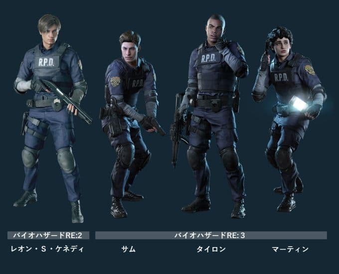 バイオハザードRE:2』R.P.D.支給　ユニフォーム　ソフトアーマー　Sサイズ