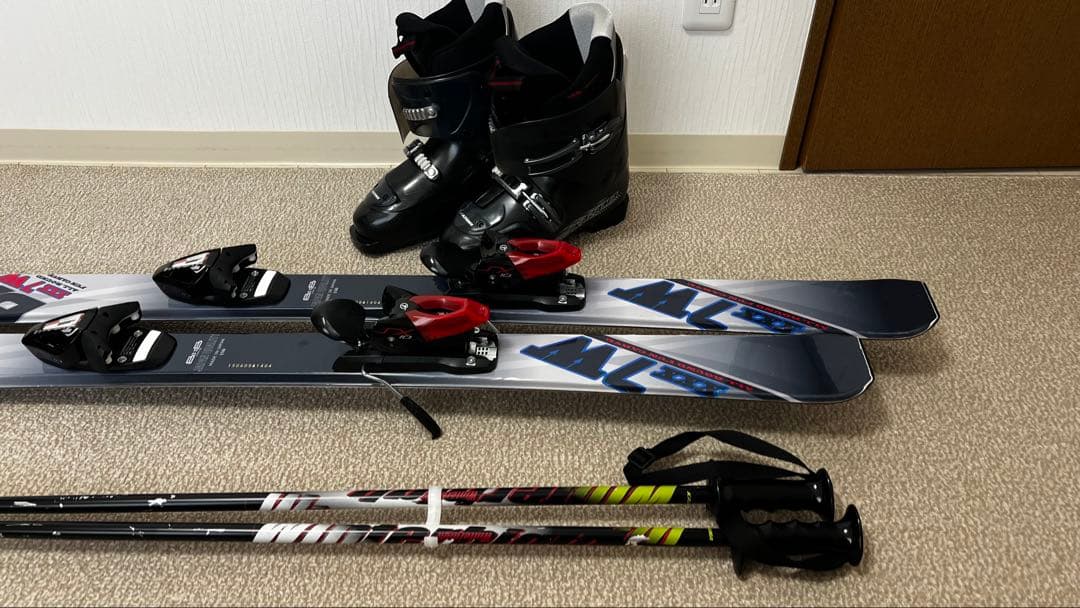 BXB 男女兼用スキーセット❗️ブーツ❗️ポール ❗️ケース付きWAX済み