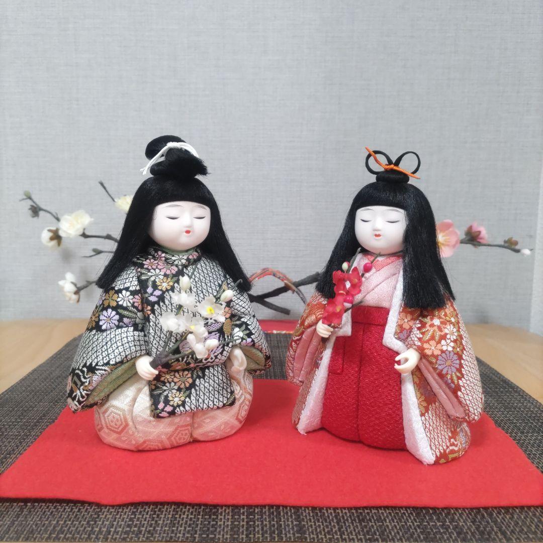 木目込人形✿紅梅白梅❀ペア✿❀ひな祭り