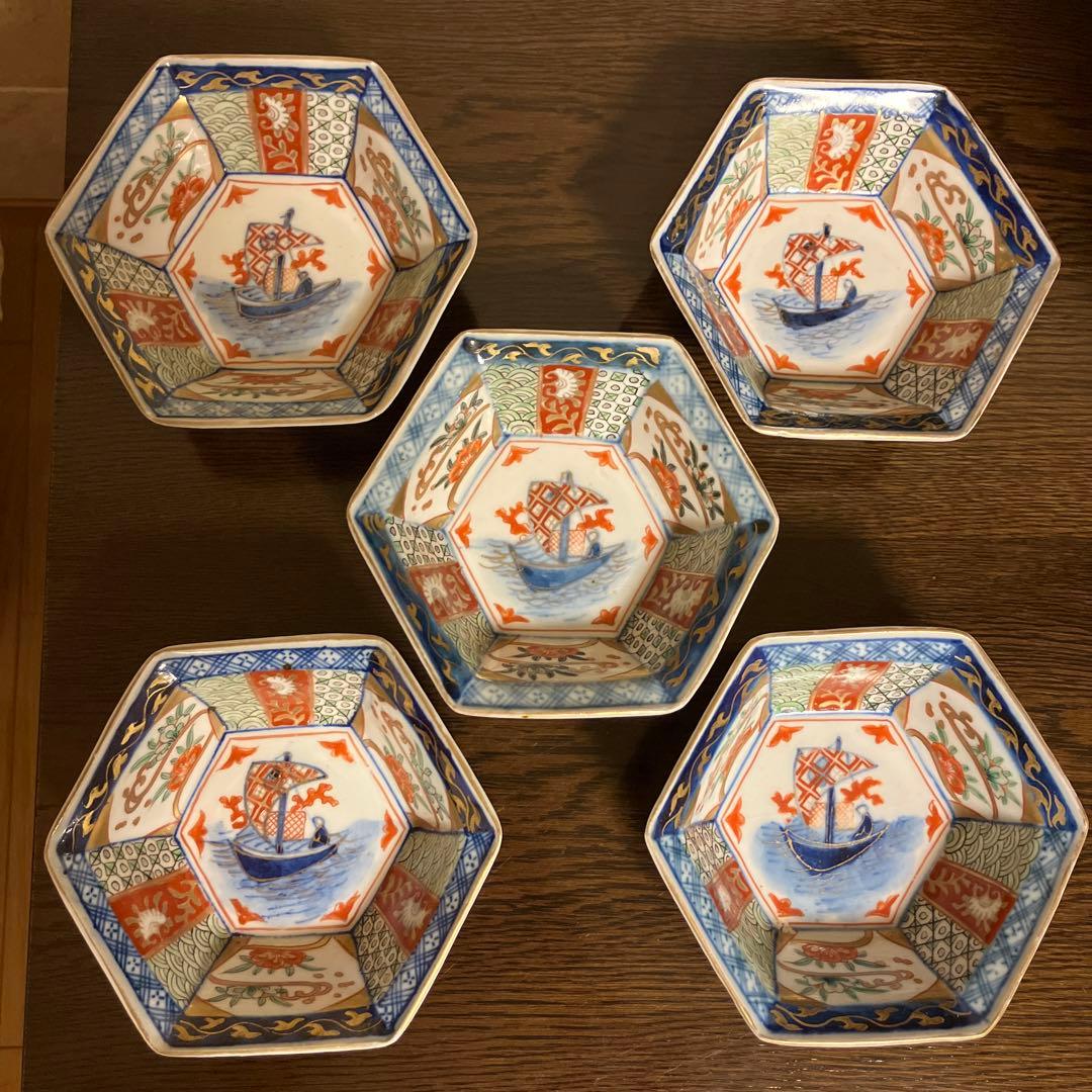 古伊万里 六角小鉢 骨董品