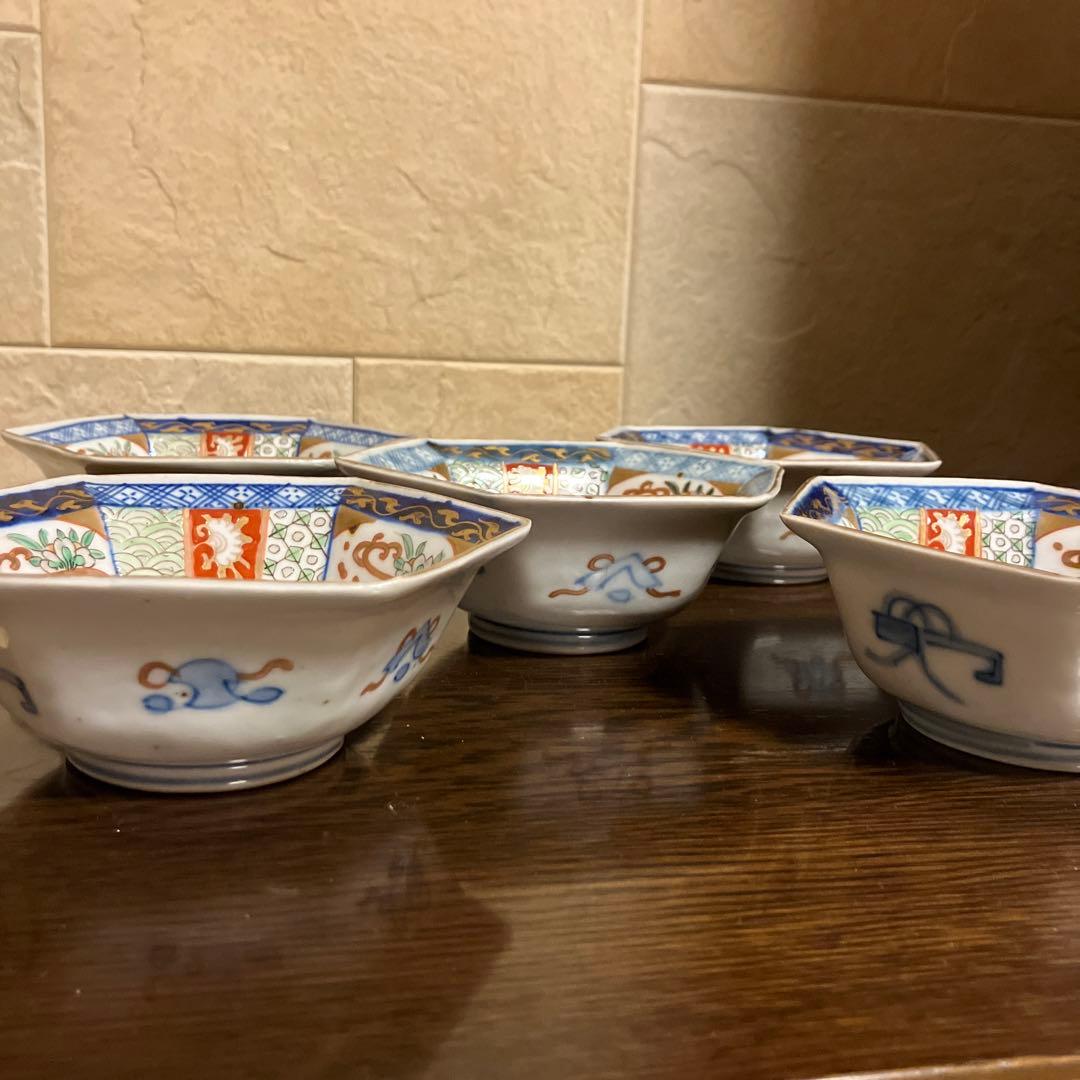 古伊万里 六角小鉢 骨董品