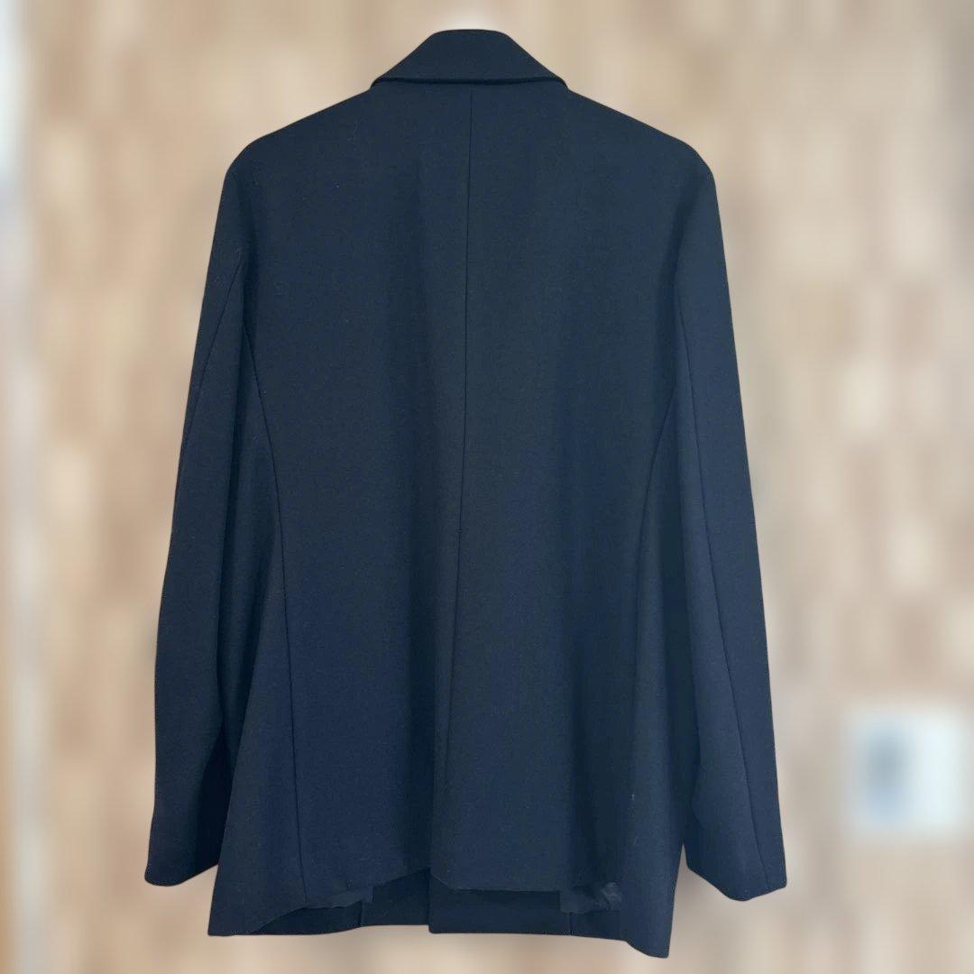 マッキントッシュフィロソフィー ブラック メルトンショートコートステンカラー