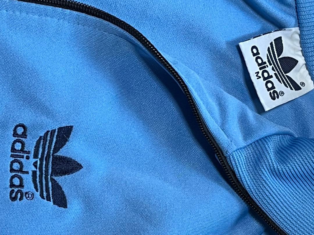 adidas ライトブルー ジャージジャケット