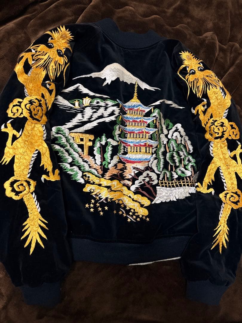 ２面用 別珍 Warehouse 龍富士 日本限定 スカジャン vintage