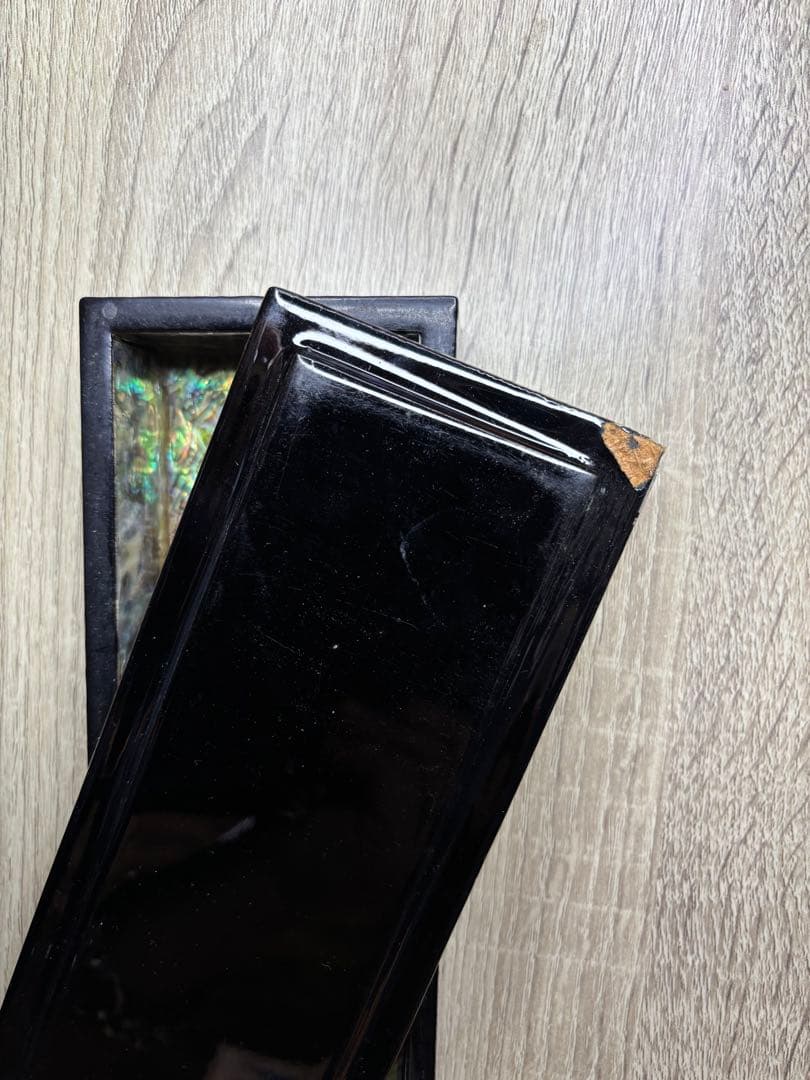 螺鈿と貝が施された筆箱 長箱 韓国螺鈿 海外雑貨コレクター