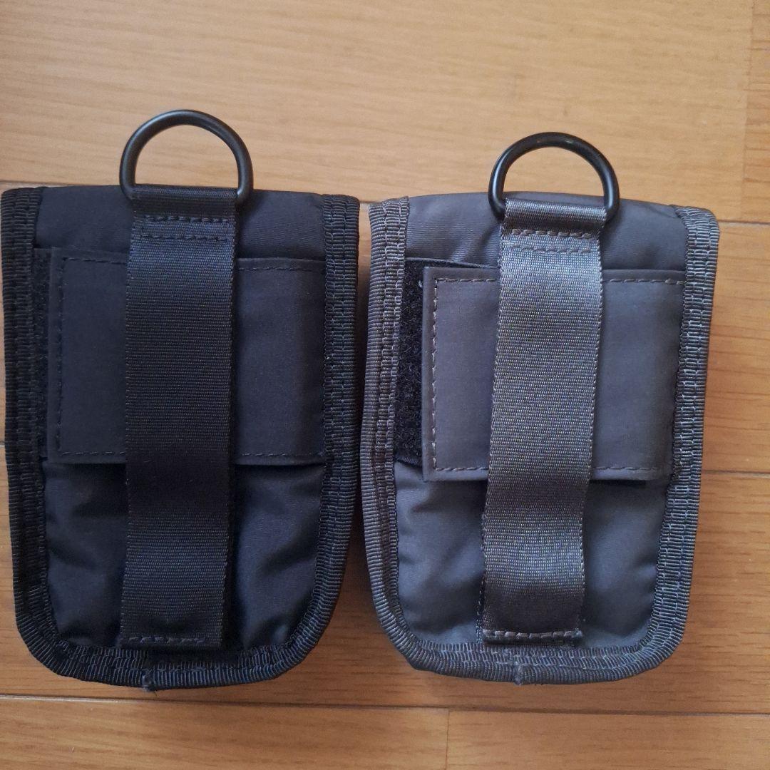 PORTERドライブ ポーチ ブラック& グレー 2個セット