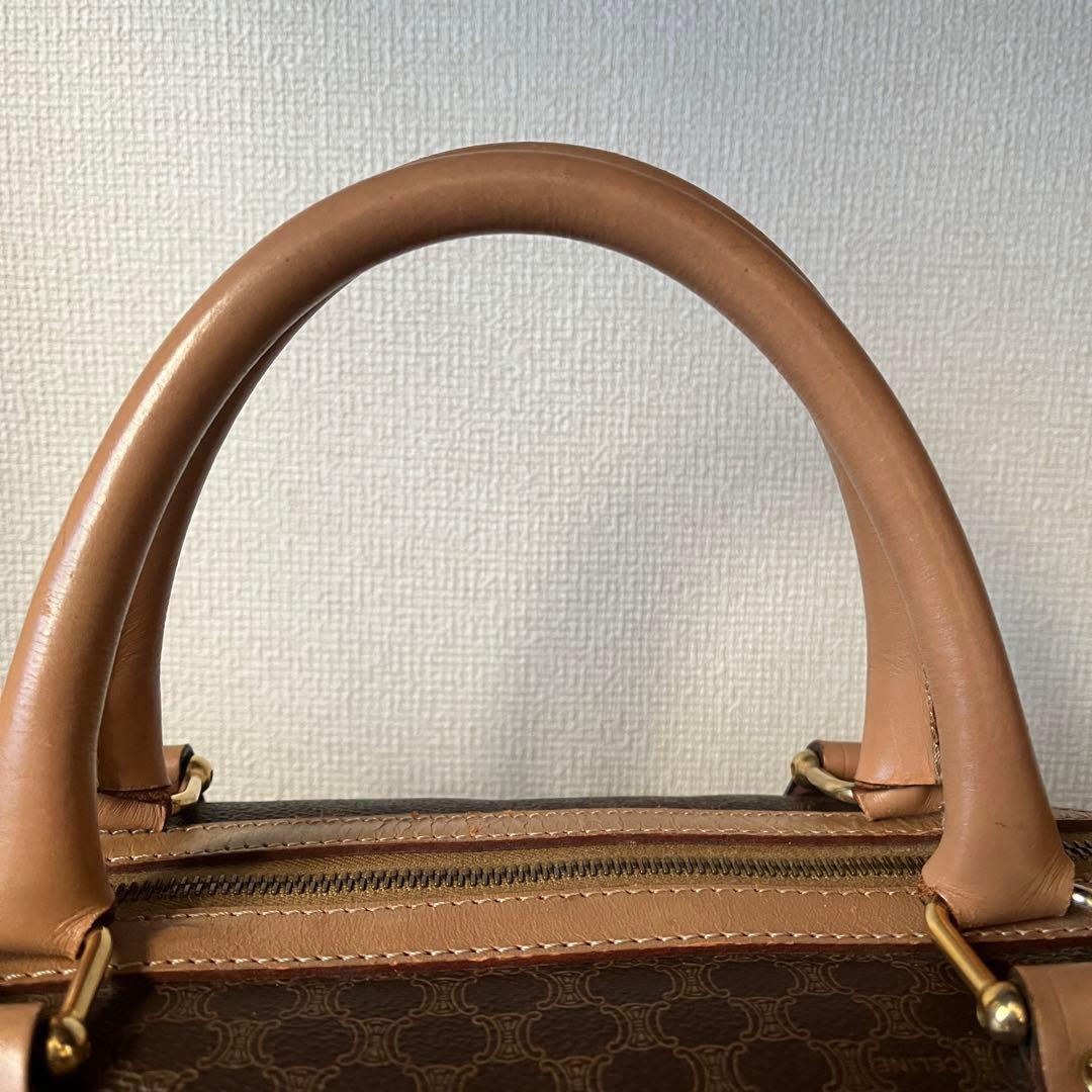 【美品！！】CELINE セリーヌ マカダム ボストンバッグ PVC レザー