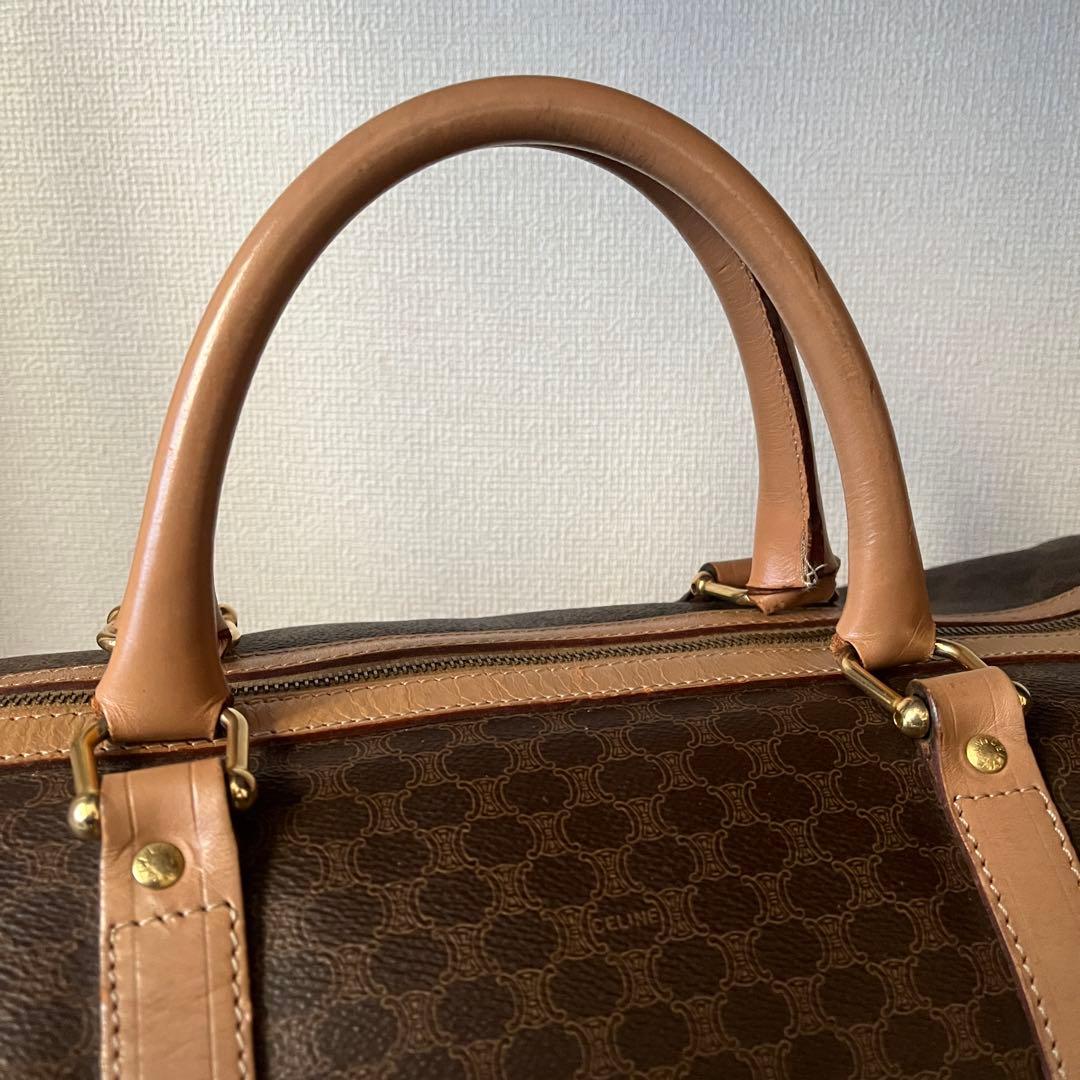 【美品！！】CELINE セリーヌ マカダム ボストンバッグ PVC レザー